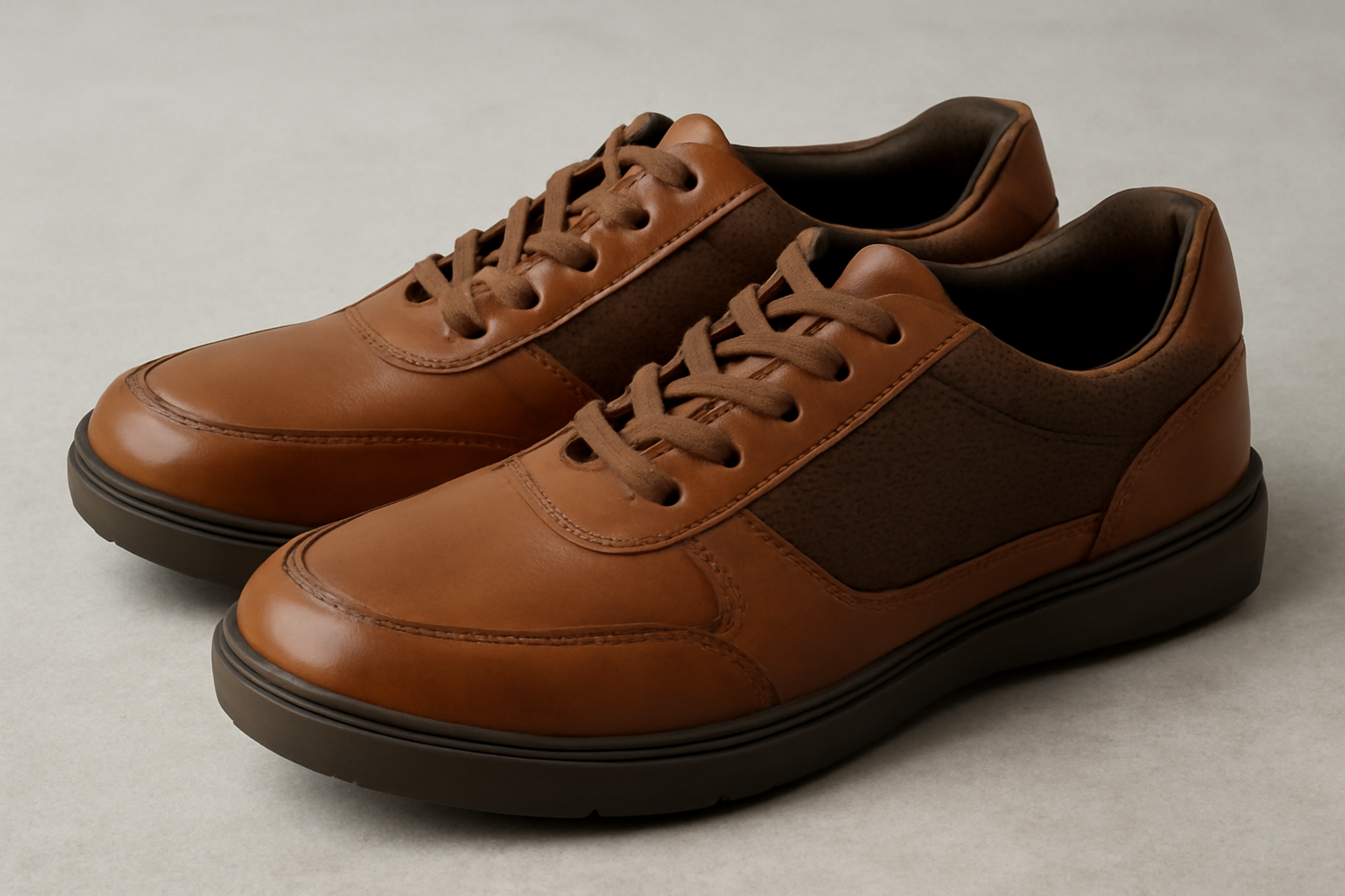 paire de chaussures cuir et synthétique