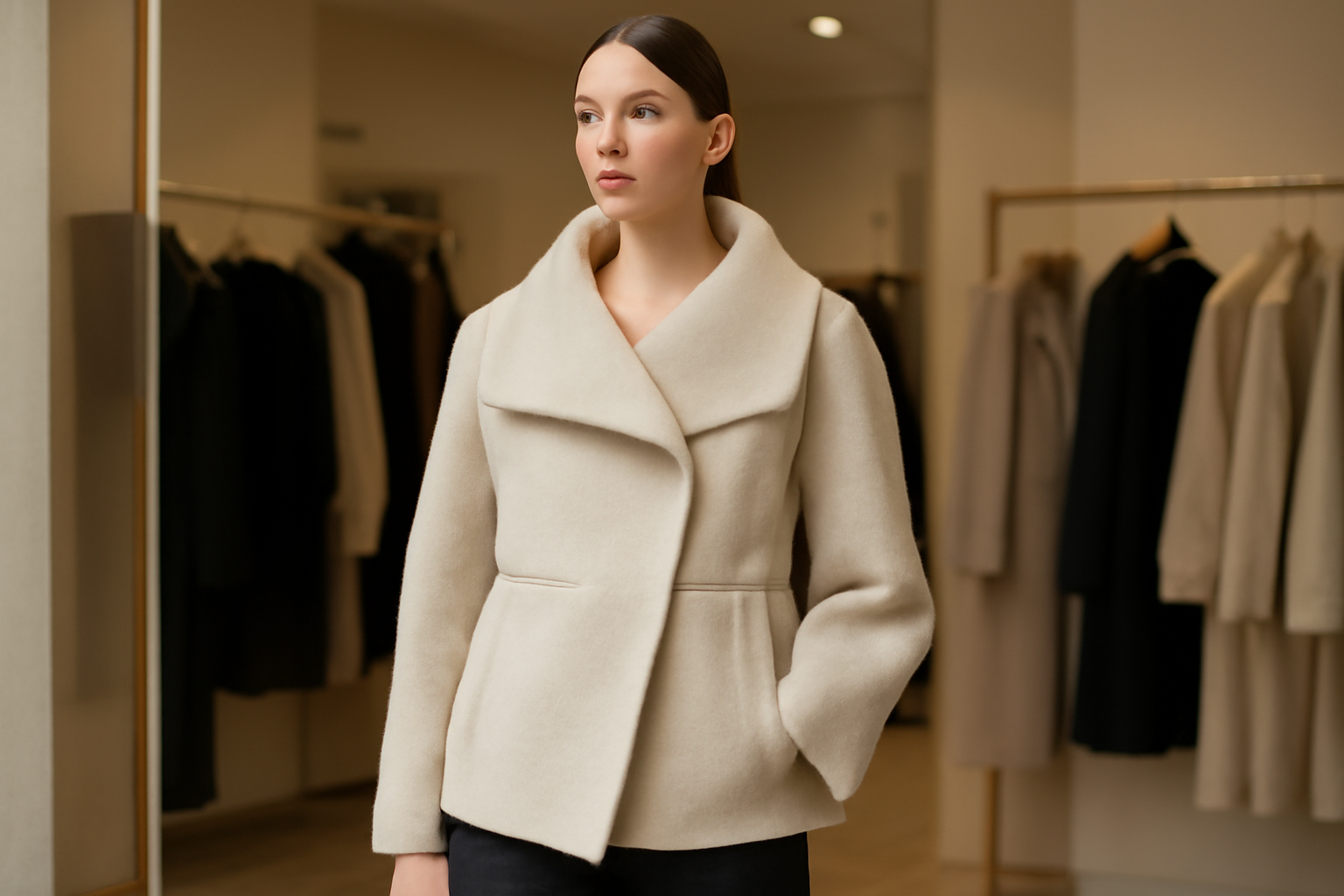 magasindemode-ader-error-investissement mannequin portant pièce au design original en boutique