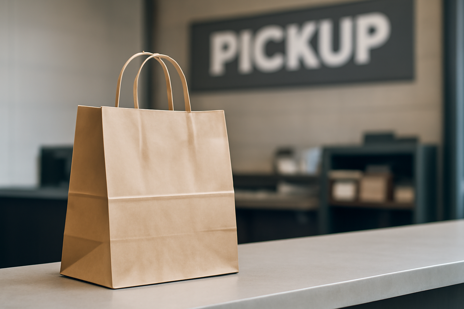 magasindemode-livraison-ou-retrait sac d'achat remis au comptoir de retrait