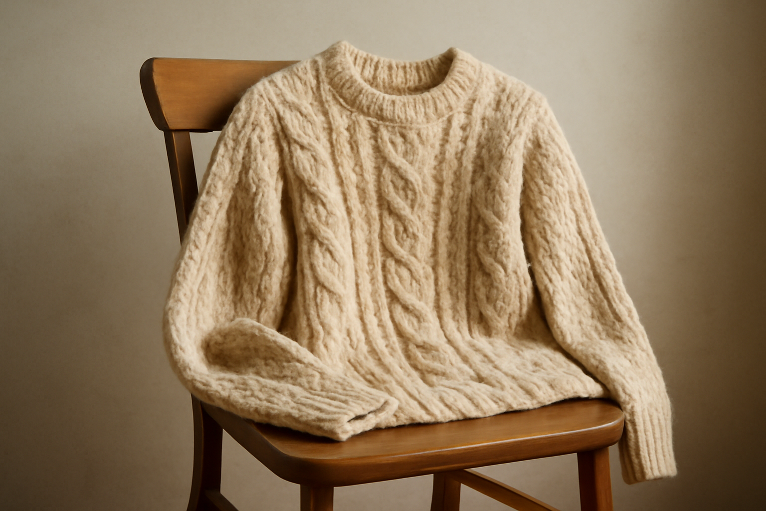 magasindemode-pourquoi-pulls-peluchent pull en laine posé sur chaise