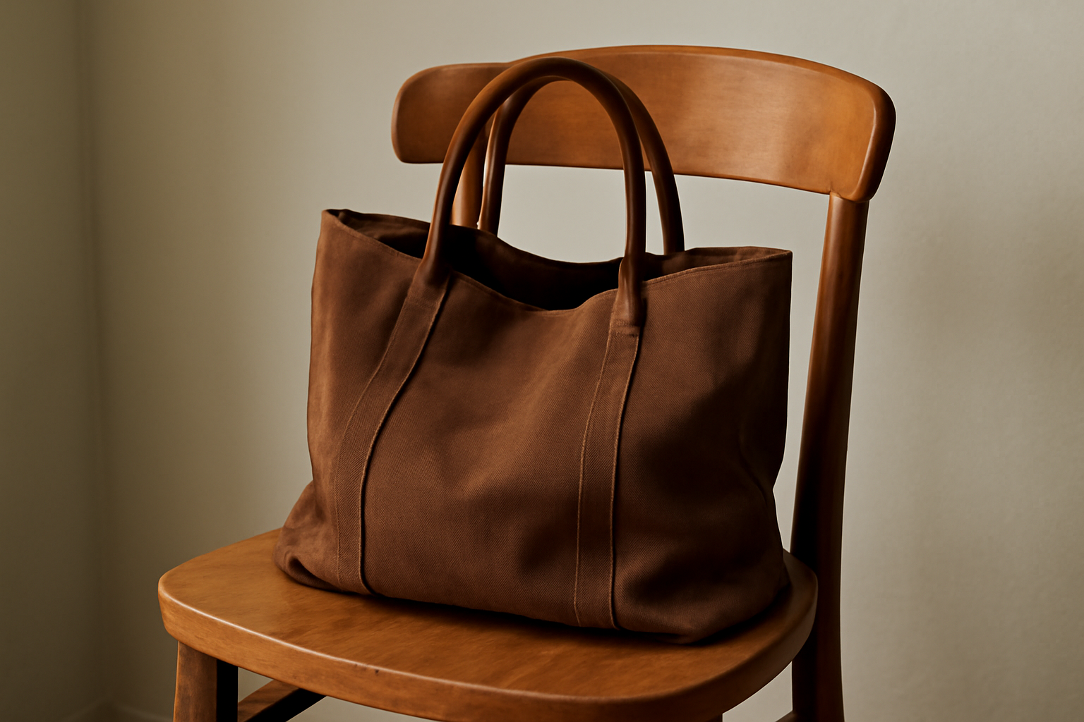 magasindemode-pourquoi-sac-change-forme sac posé avec contours affaissés sur chaise