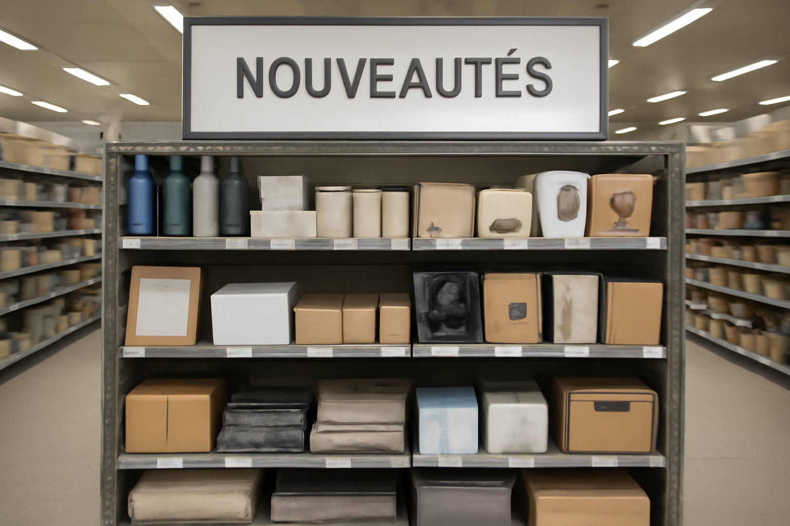 rayon nouveautés prêt à être exploré