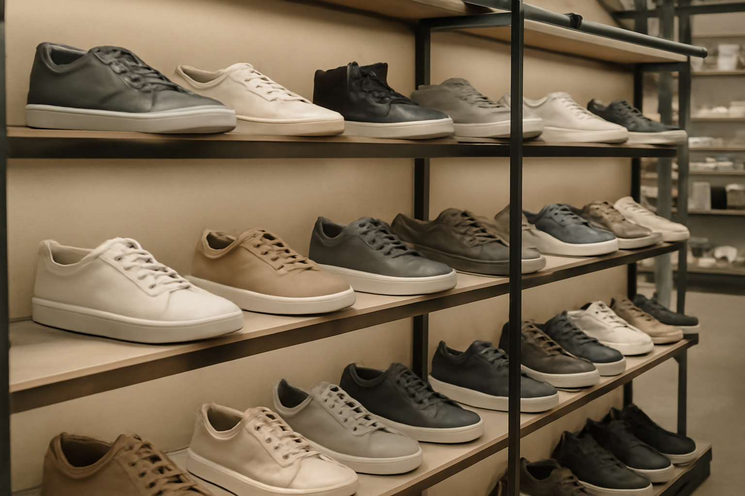 magasindemode-sarenza-selection-baskets rayon chaussures urbaines dans boutique