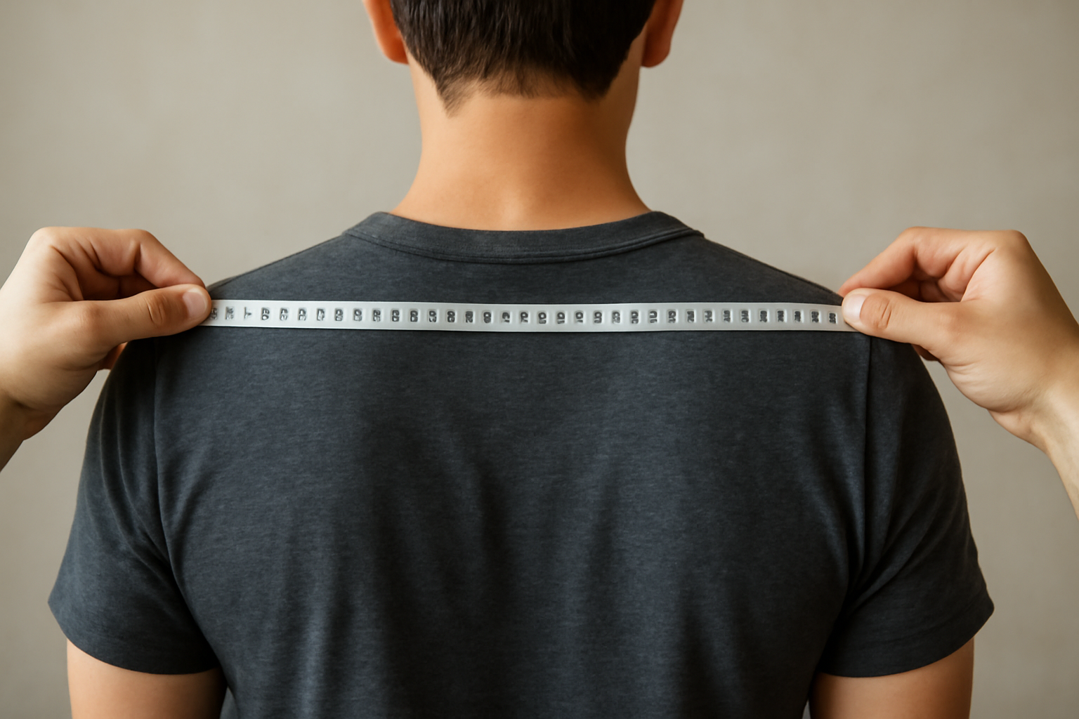 magasindemode-taille-veste-en-ligne personne mesurant largeur d'épaule avec ruban