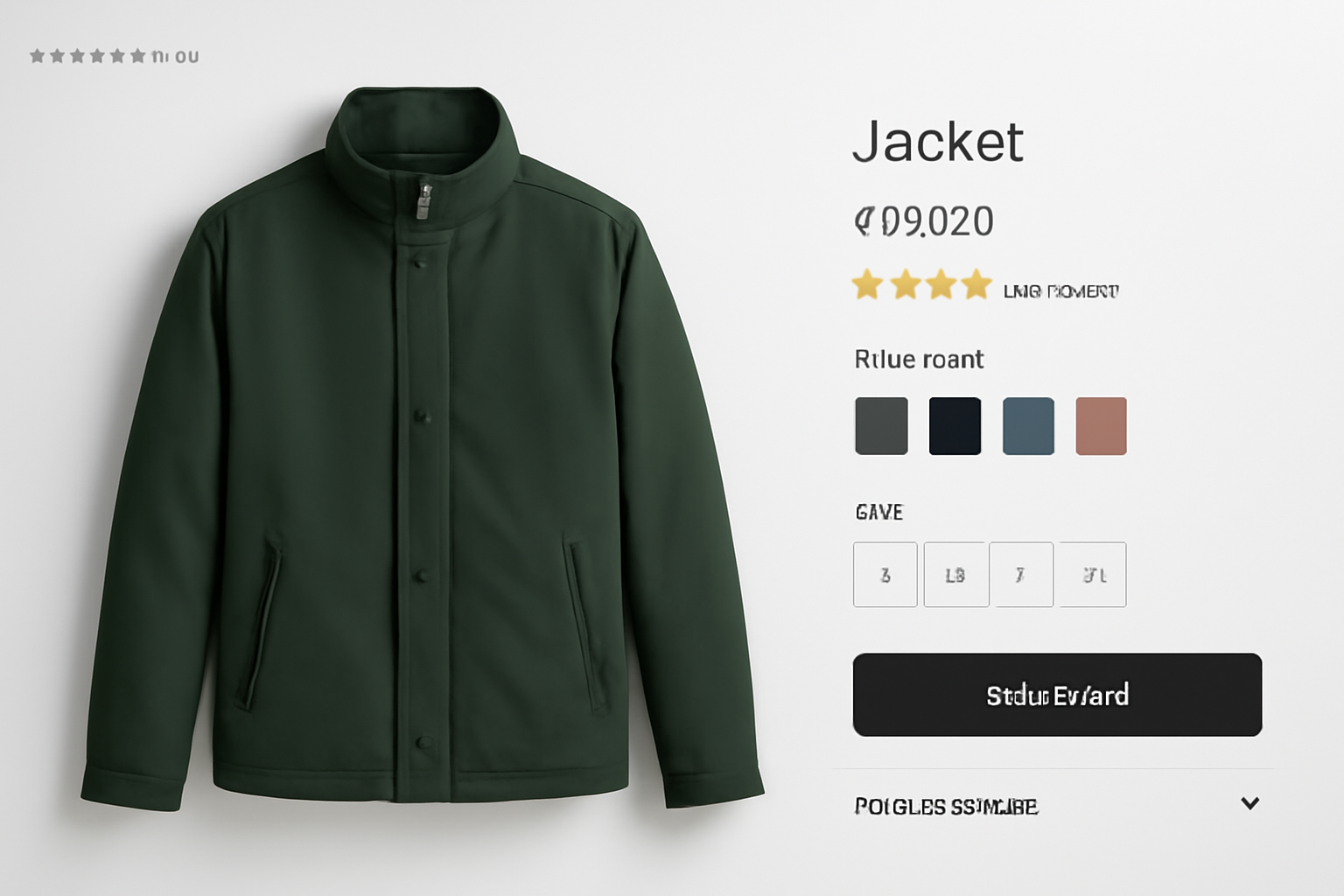 magasindemode-verifier-achat-manteau-en-ligne écran montrant fiche produit d'une veste
