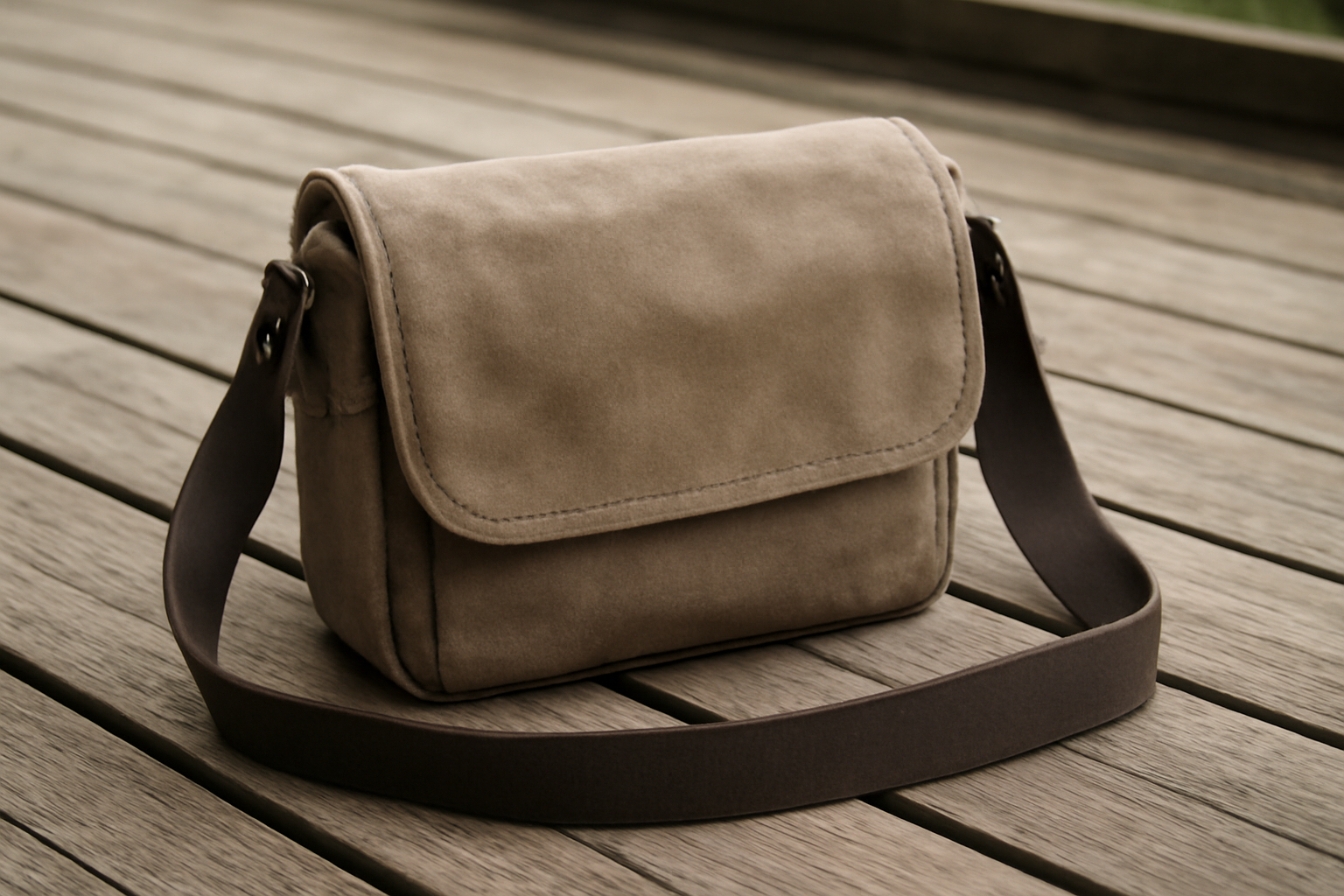 magasindemode-sac-bandouliere-balade-urbaine sac bandoulière posé sur une terrasse