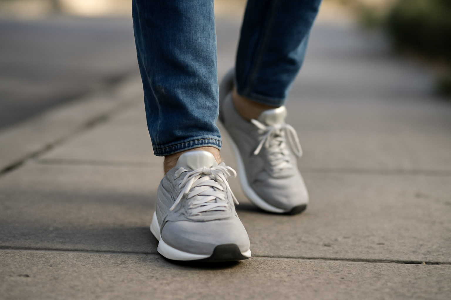 magasindemode-baskets-marche-quotidienne personne marchant en baskets sur trottoir