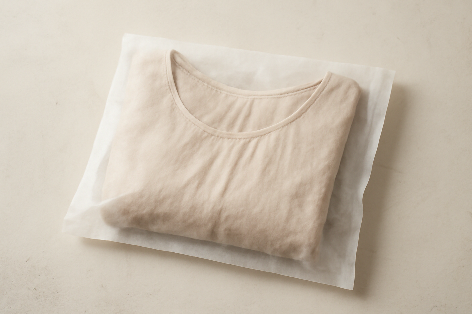 magasindemode-emballage-proteger-vetement vêtement délicat enroulé dans un tissu de protection