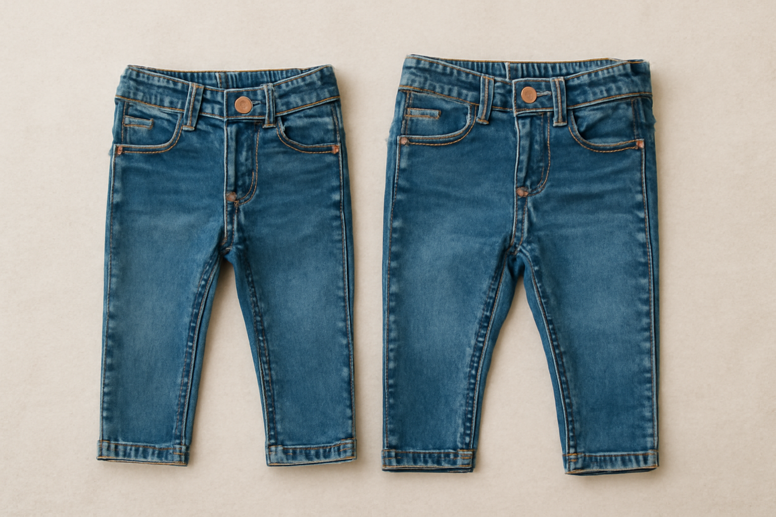 magasindemode-boden-ou-madewell-petites-tailles deux jeans de petites tailles posés