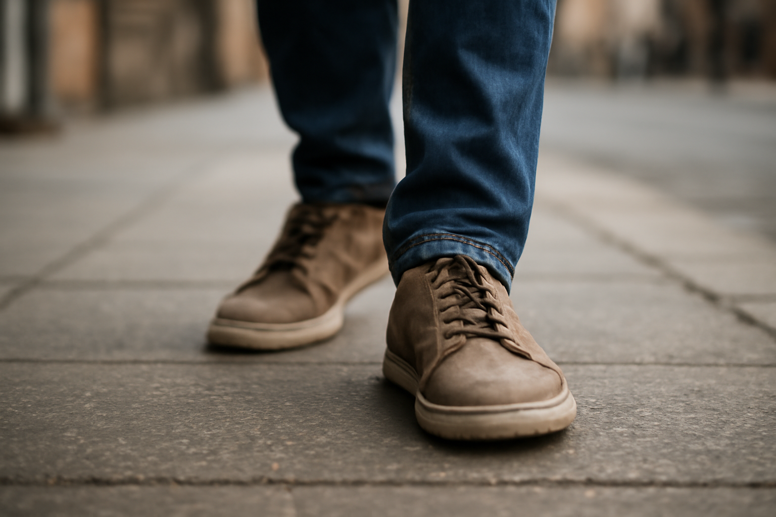 magasindemode-criteres-chaussures-pour-marche pieds chaussés marchant sur trottoir urbain