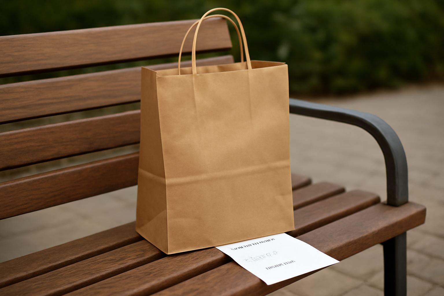 magasindemode-etapes-virée-shopping-efficace sac shopping posé sur un banc avec liste
