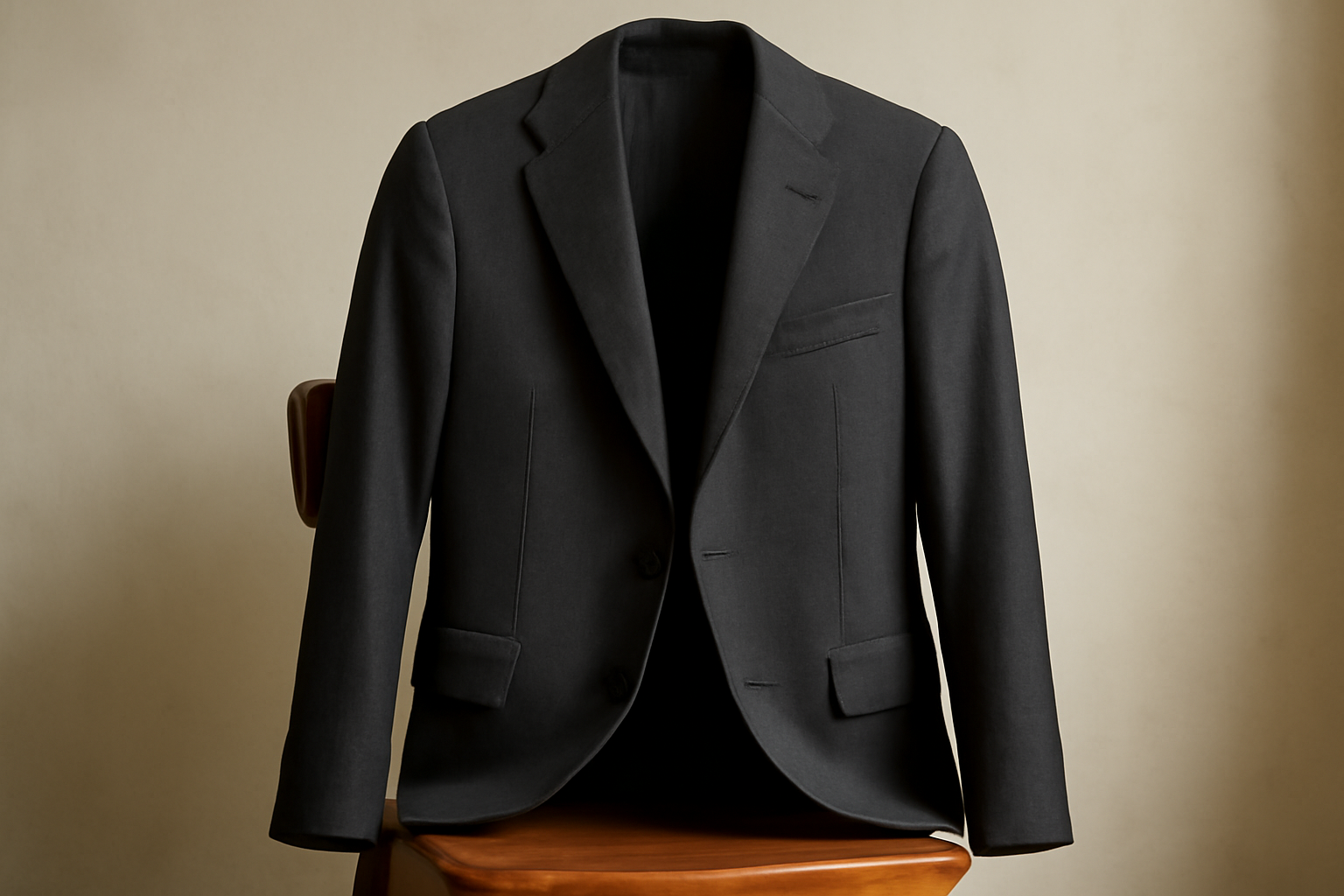 blazer bien coupé posé sur une chaise