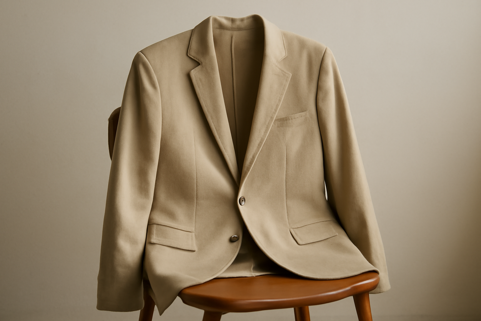 magasindemode-matiere-blazer-leger-printemps blazer léger posé sur une chaise